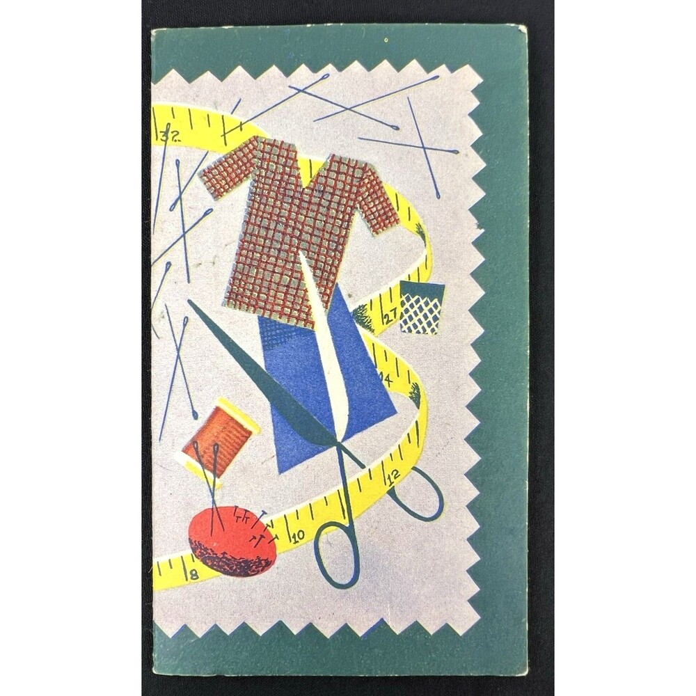 Vintage Phillips 66 Advertising Needle Pack Litho Illustrated Sewing
